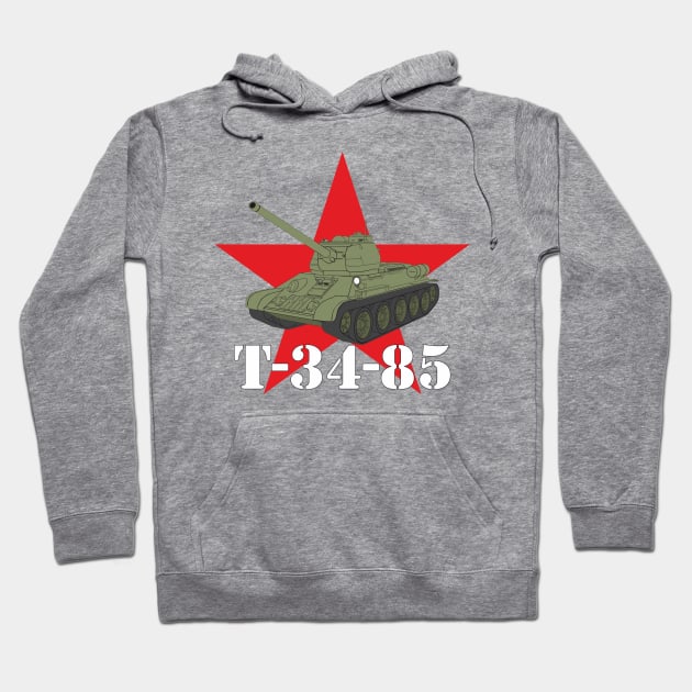 Russian medium tank T-34-85 Hoodie by FAawRay